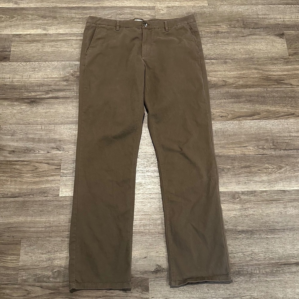 Hawker Rye Mens Relaxed Fit Mocha Brown Chino Pants 38x36 MGW20252-RX